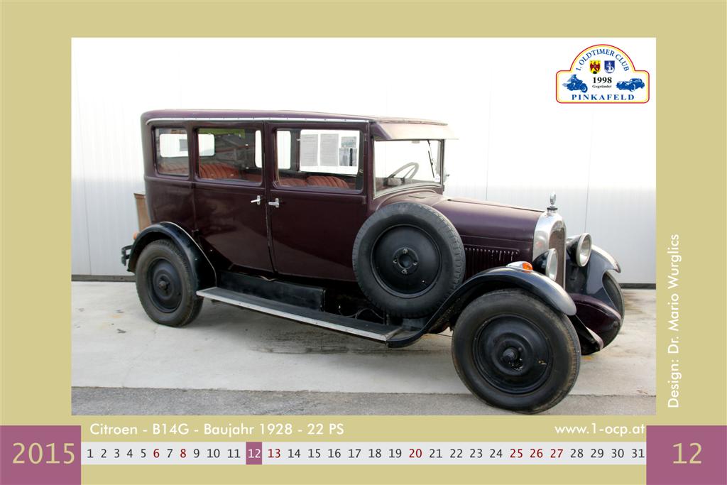 Oldtimerkalender 2015